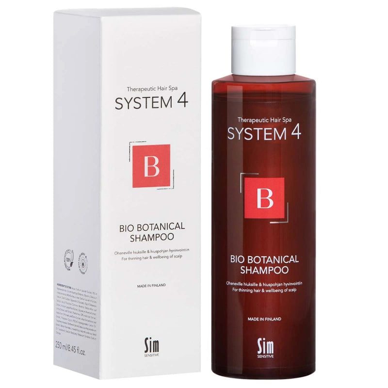 SYSTEM 4 Bio Botanical Shampoo - Szampon przeciw wypadaniu włosów utrzymujący równowagę skóry głowy 250ml
