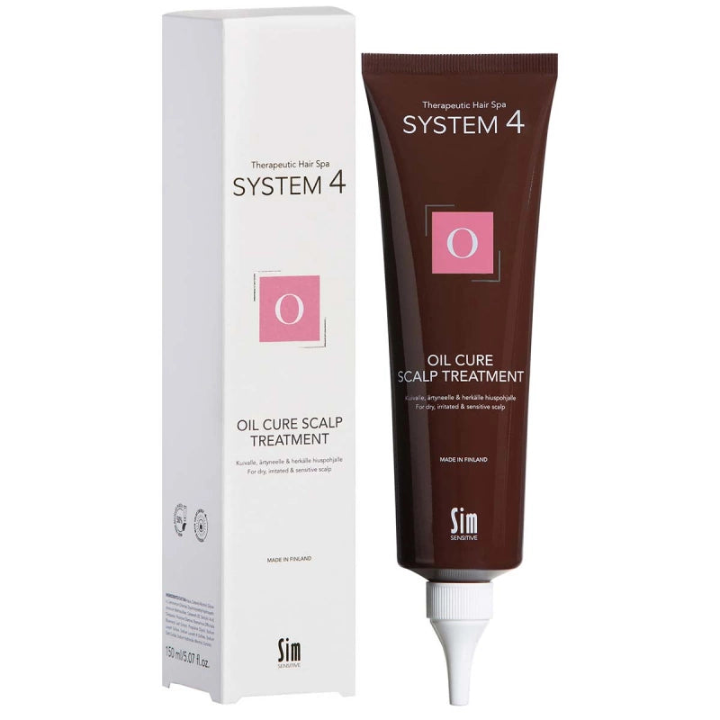 SYSTEM 4 O Oil Cure Scalp Treatment - Anti-dandruff exfoliating mask for scalp and hair 150ml